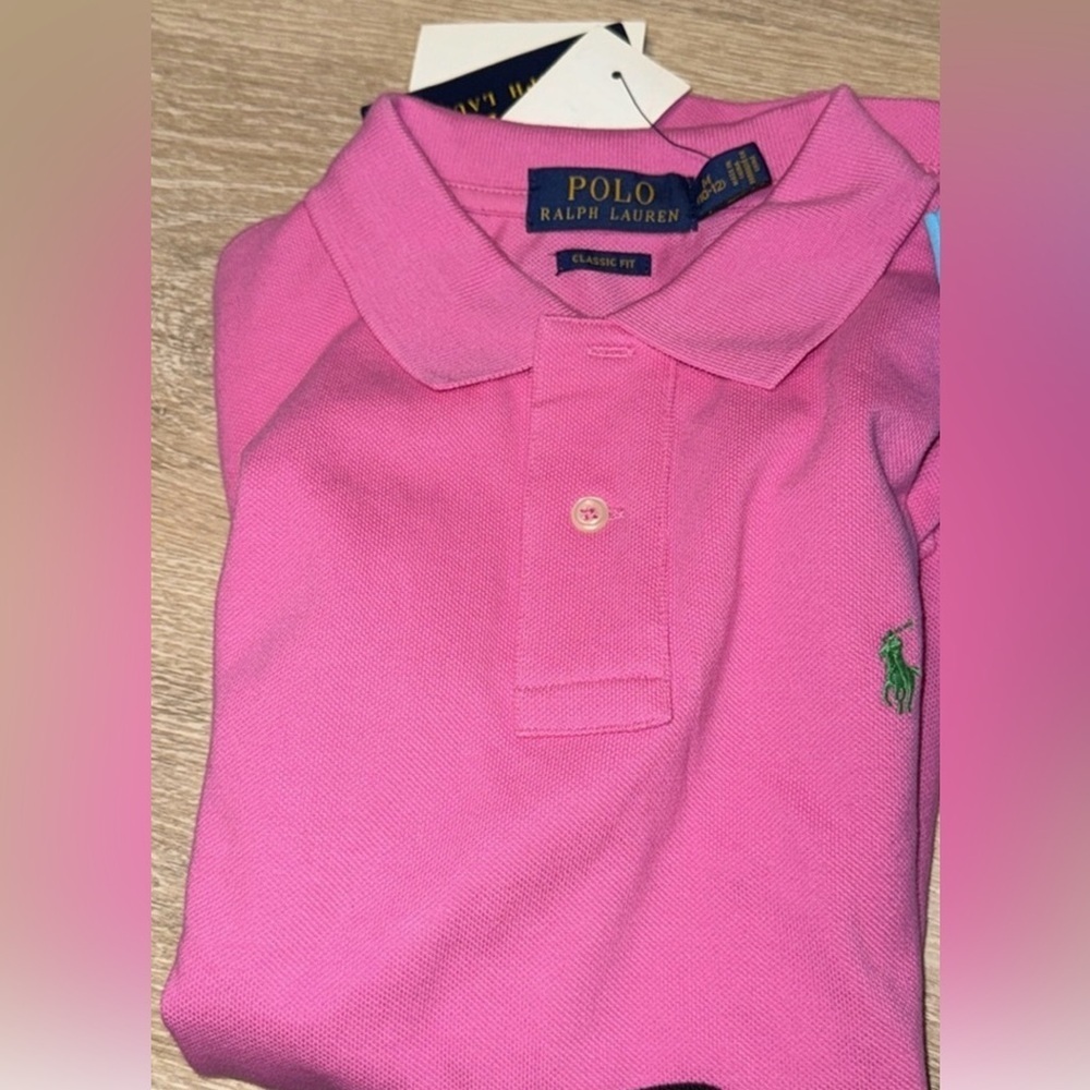 Polo Ralph Lauren boys medium pink NWT